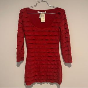ew Red Max Studio Dress Size Small